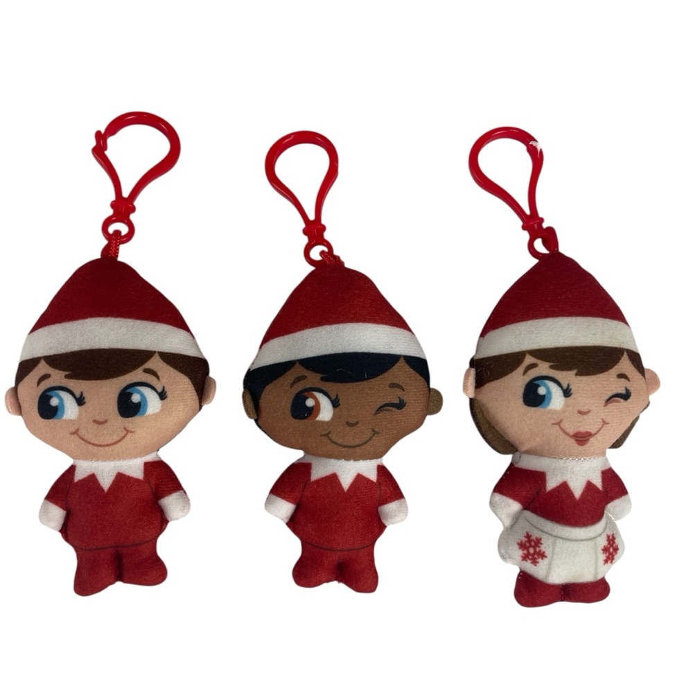 Elf on the Shelf Plushee Pals Mini Clip On Set of 3 Girl Boy
